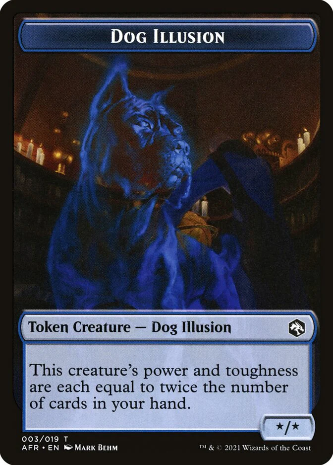 Angel // Dog Illusion Double-Sided Token [Dungeons & Dragons: Adventures in the Forgotten Realms Tokens] - Image 2