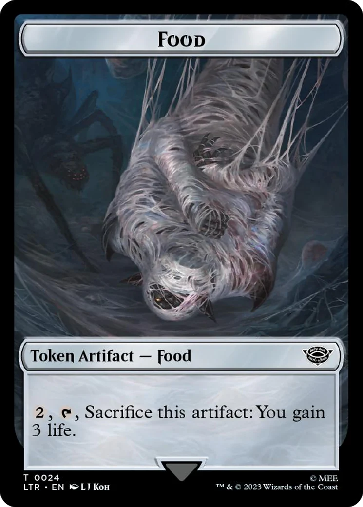 Ballistic Boulder // Food (0024) Double-Sided Token (Surge Foil) [The Lord of the Rings: Tales of Middle-Earth Tokens] - Image 2