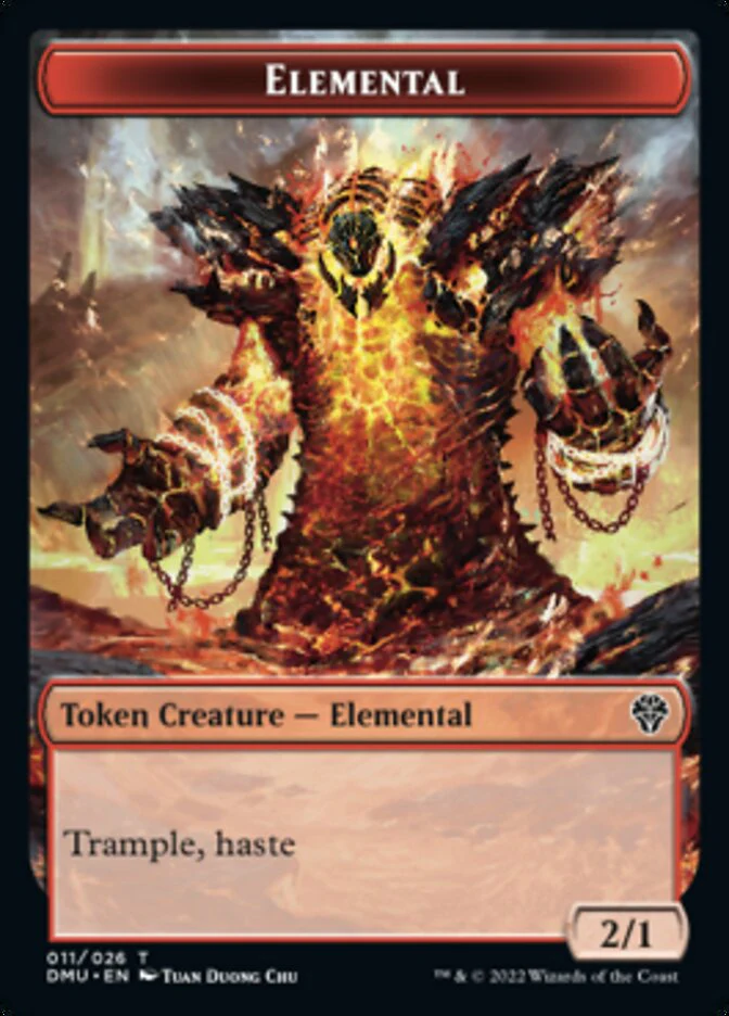 Bird (002) // Elemental Double-Sided Token [Dominaria United Tokens] - Image 2