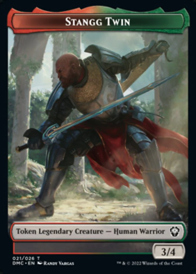 Bird (002) // Stangg Twin Double-Sided Token [Dominaria United Tokens] - Image 2
