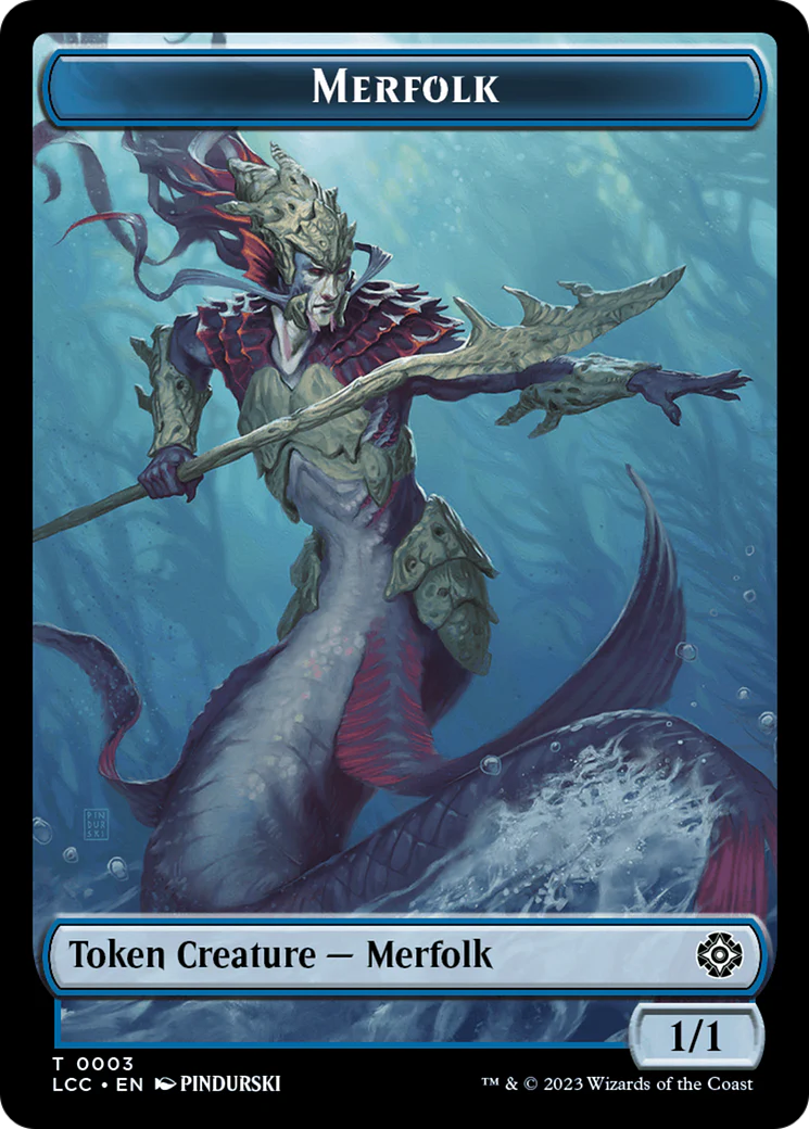 Bird // Merfolk (0003) Double-Sided Token [The Lost Caverns of Ixalan Commander Tokens] - Image 2