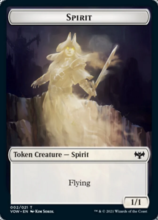 Blood // Spirit (002) Double-Sided Token [Innistrad: Crimson Vow Tokens] - Image 2