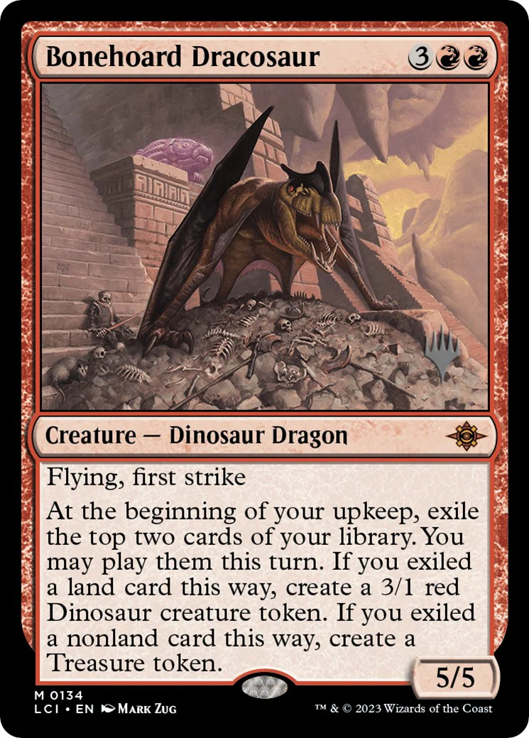 Bonehoard Dracosaur (Promo Pack) [The Lost Caverns of Ixalan Promos]