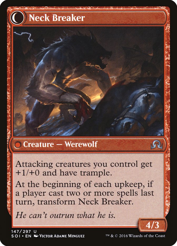 Breakneck Rider // Neck Breaker [Shadows over Innistrad] - Image 2