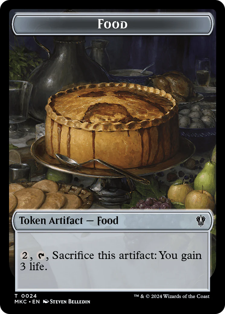 Clue // Food Double-Sided Token [Murders at Karlov Manor Commander Tokens] - Image 2