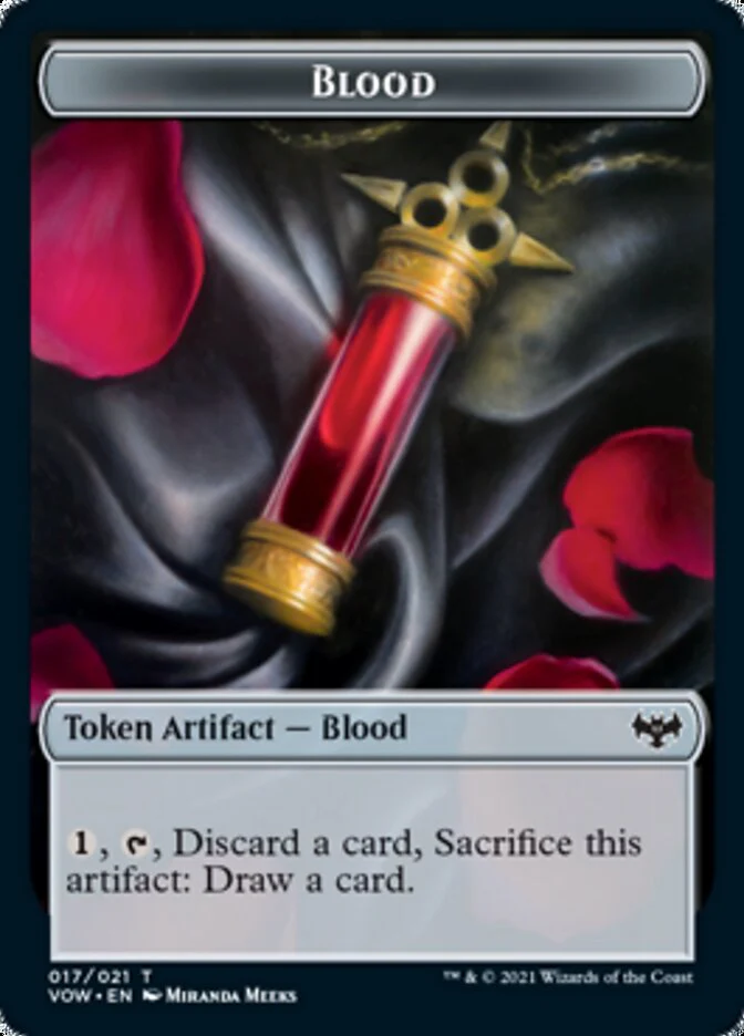 Construct (006) // Blood (017) Double-Sided Token [Challenger Decks 2022 Tokens] - Image 2