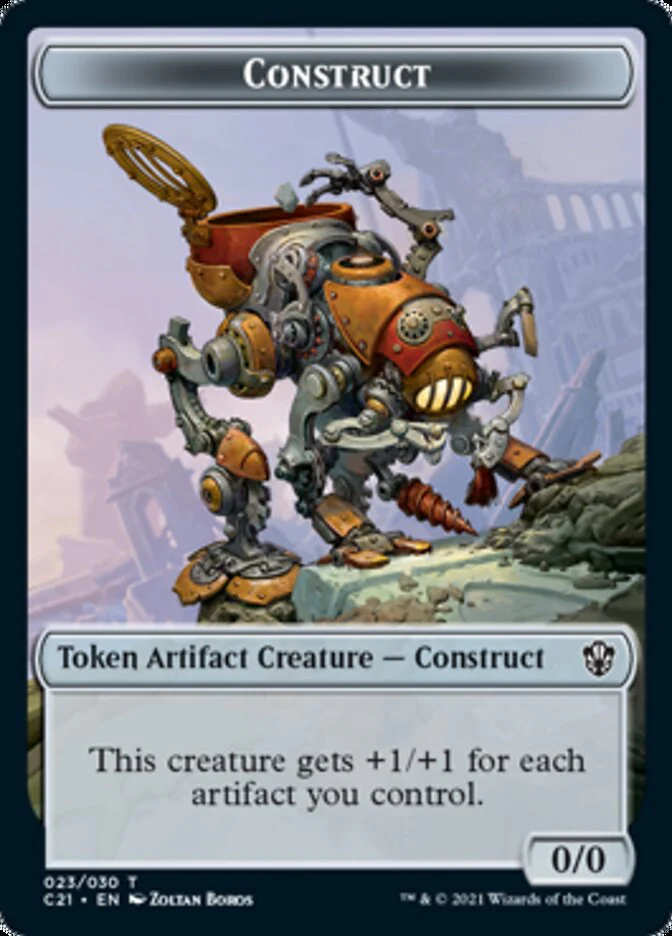 Copy // Construct (030) Double-Sided Token [Commander 2021 Tokens] - Image 2