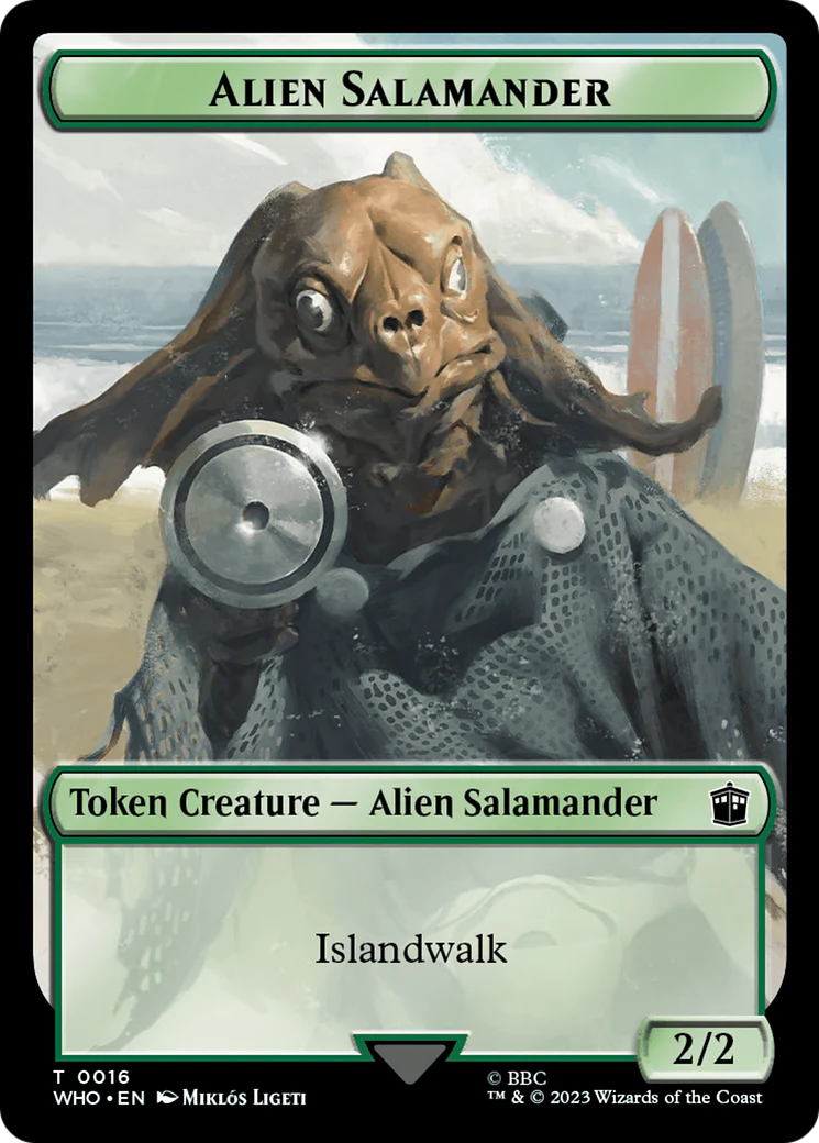 Dalek // Alien Salamander Double-Sided Token [Doctor Who Tokens] - Image 2