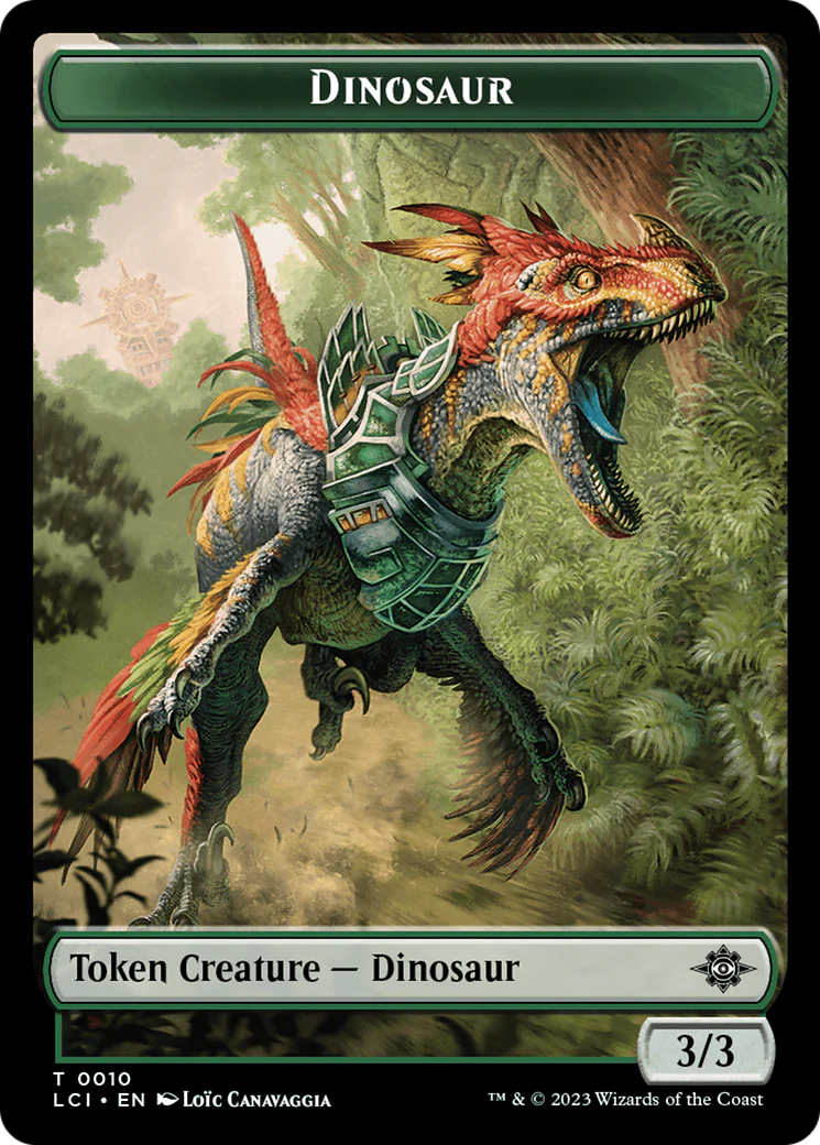 Dinosaur Egg // Dinosaur (0010) Double-Sided Token [The Lost Caverns of Ixalan Tokens] - Image 2