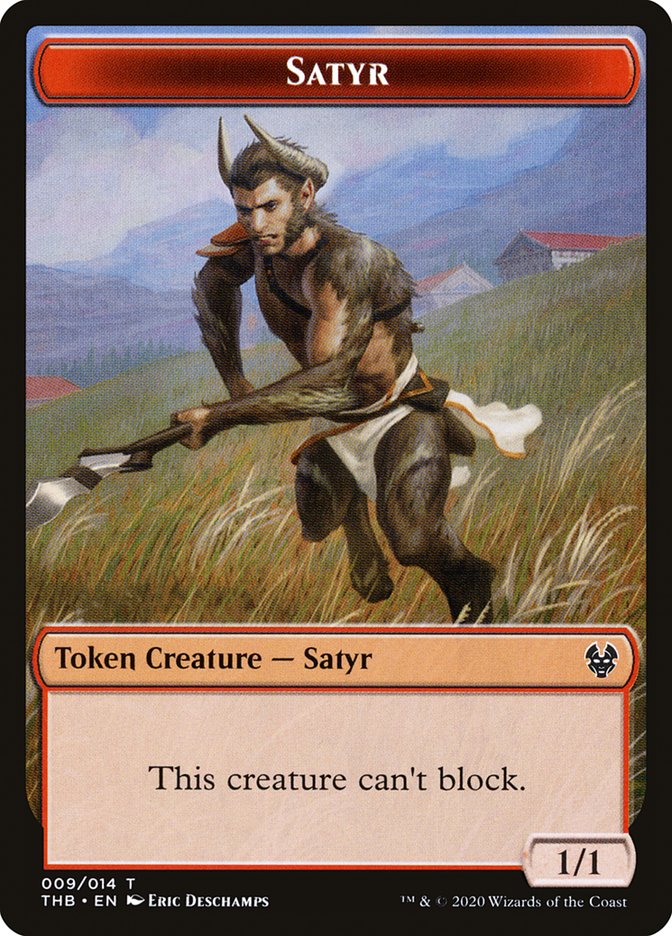 Goat // Satyr Double-Sided Token [Theros Beyond Death Tokens] - Image 2