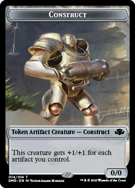 Goblin // Construct Double-Sided Token [Dominaria Remastered Tokens] - Image 2