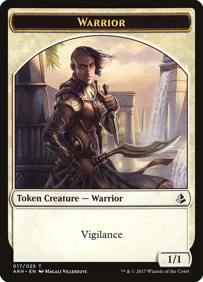 Honored Hydra // Warrior Double-Sided Token [Amonkhet Tokens] - Image 2