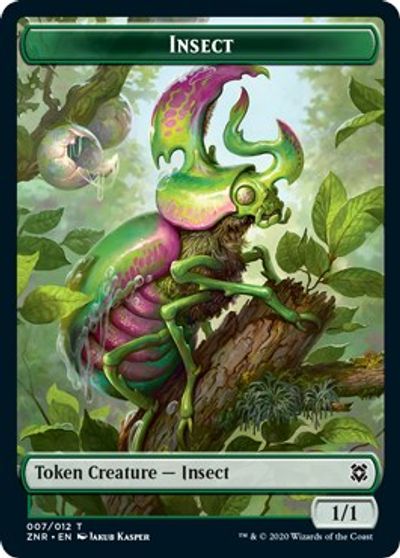 Human // Insect Double-Sided Token [Challenger Decks 2021 Tokens] - Image 2