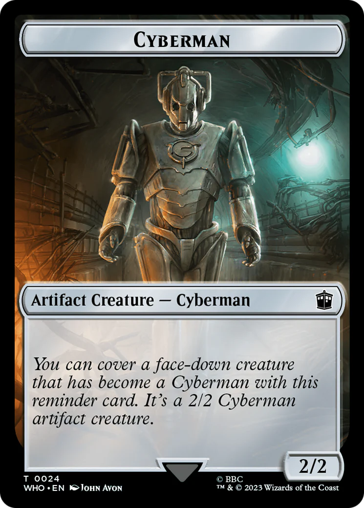 Human Noble // Cyberman Double-Sided Token [Doctor Who Tokens] - Image 2