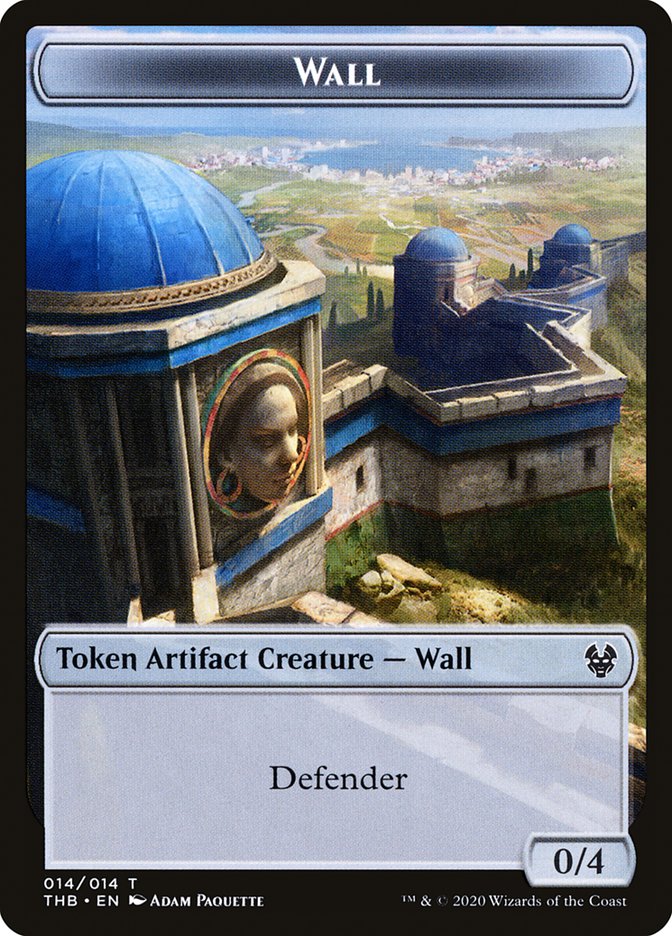 Human Soldier // Wall Double-Sided Token [Theros Beyond Death Tokens] - Image 2