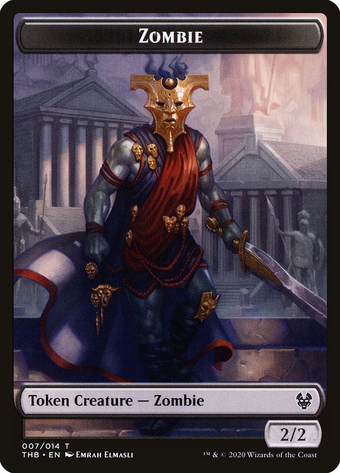Human Soldier // Zombie Double-Sided Token [Theros Beyond Death Tokens] - Image 2