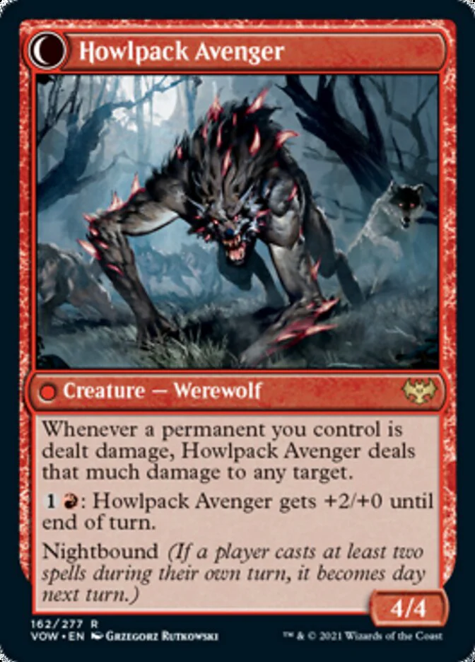 Ill-Tempered Loner // Howlpack Avenger [Innistrad: Crimson Vow] - Image 2