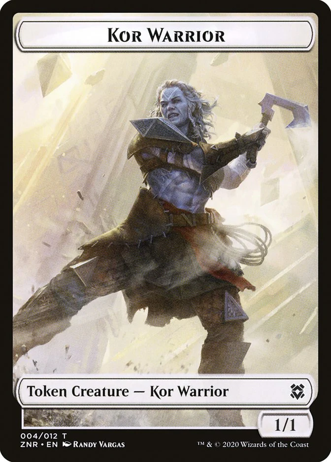 Insect // Kor Warrior Double-Sided Token [Zendikar Rising Tokens] - Image 2