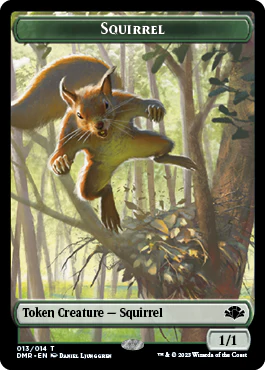 Insect // Squirrel Double-Sided Token [Dominaria Remastered Tokens] - Image 2