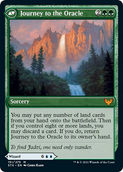 Jadzi, Oracle of Arcavios // Journey to the Oracle [Strixhaven: School of Mages Prerelease Promos] - Image 2