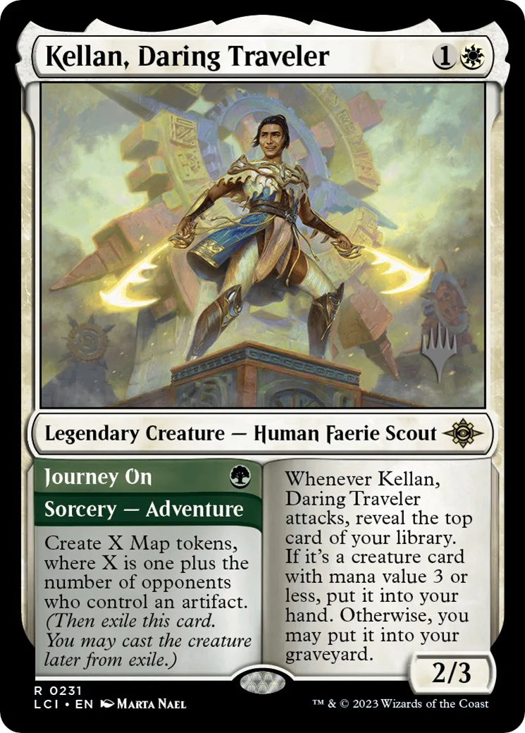 Kellan, Daring Traveler (Promo Pack) [The Lost Caverns of Ixalan Promos] - Image 2