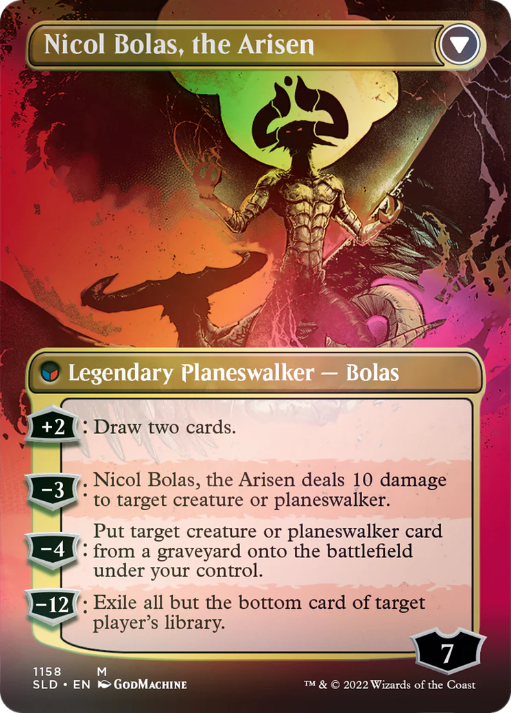 Nicol Bolas, the Ravager // Nicol Bolas, the Arisen (Borderless) [Secret Lair: From Cute to Brute] - Image 2