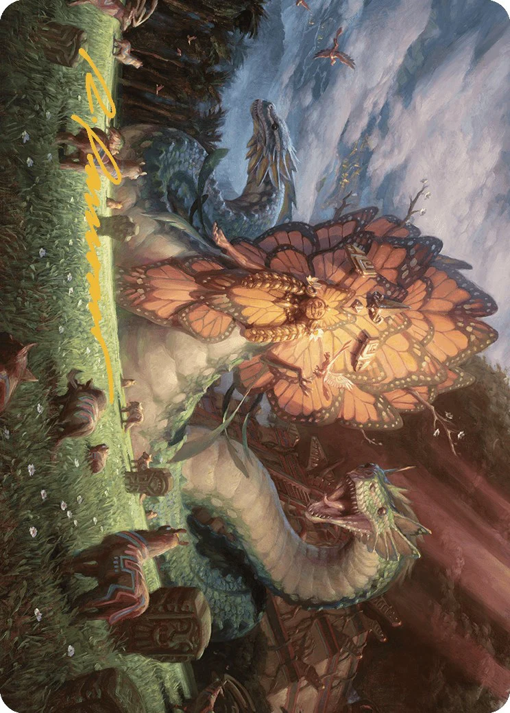 Ojer Kaslem, Deepest Growth Art Card (30/81) (Gold-Stamped Signature) [The Lost Caverns of Ixalan Art Series] - Image 2