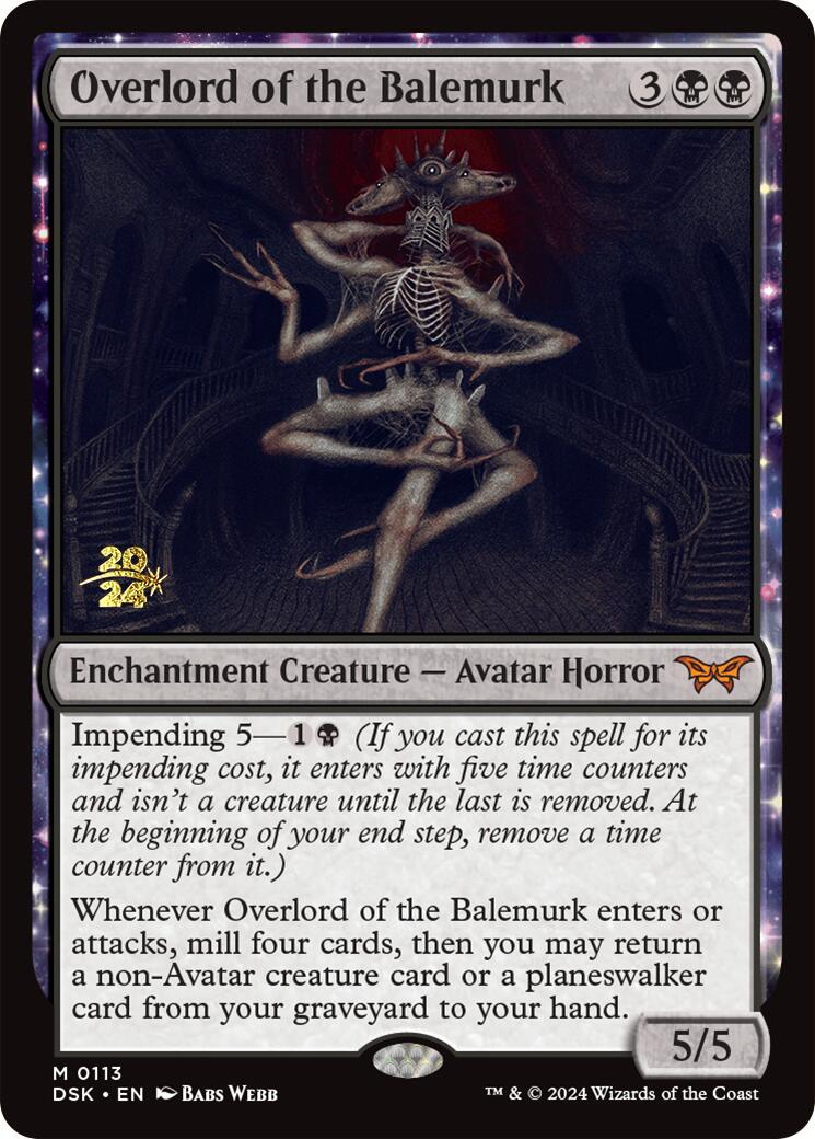 Overlord of the Balemurk [Duskmourn: House of Horror Prerelease Promos] - Image 3