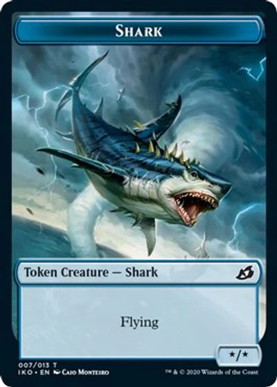 Pegasus // Shark Double-Sided Token [Challenger Decks 2021 Tokens] - Image 2