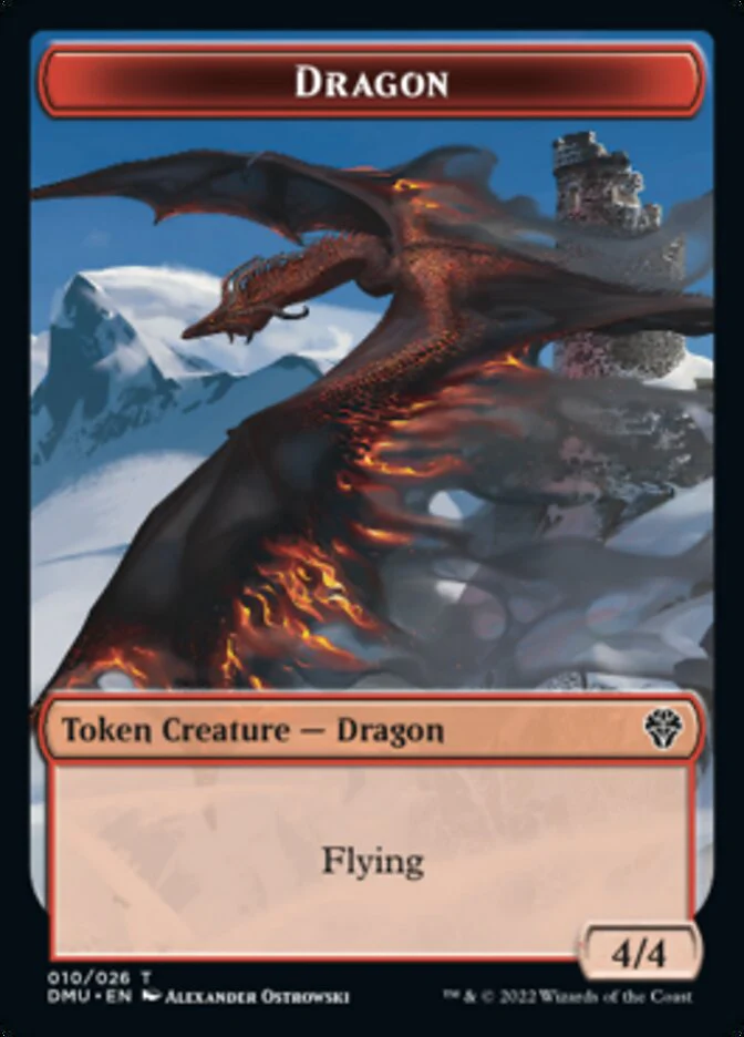 Phyrexian // Dragon Double-Sided Token [Dominaria United Tokens] - Image 2