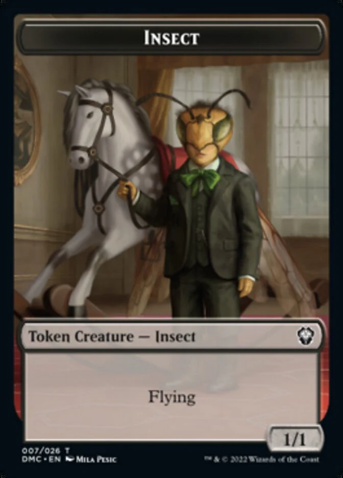 Phyrexian // Insect Double-Sided Token [Dominaria United Tokens] - Image 2