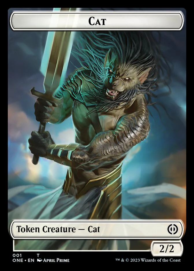 Phyrexian Mite (011) // Cat Double-Sided Token [Phyrexia: All Will Be One Tokens] - Image 4