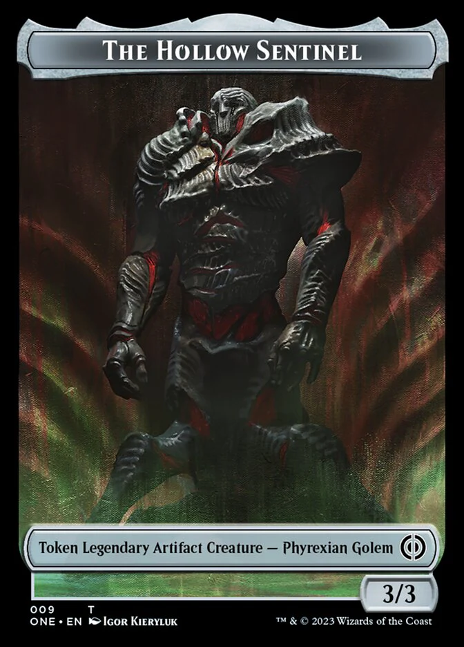 Phyrexian Mite (011) // The Hollow Sentinel Double-Sided Token [Phyrexia: All Will Be One Tokens] - Image 2