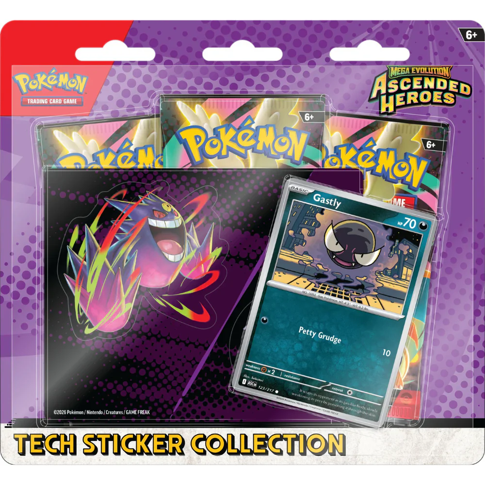 Pokemon - Mega Evolution - Ascended Heroes - Tech Sticker Collection - Promo at random