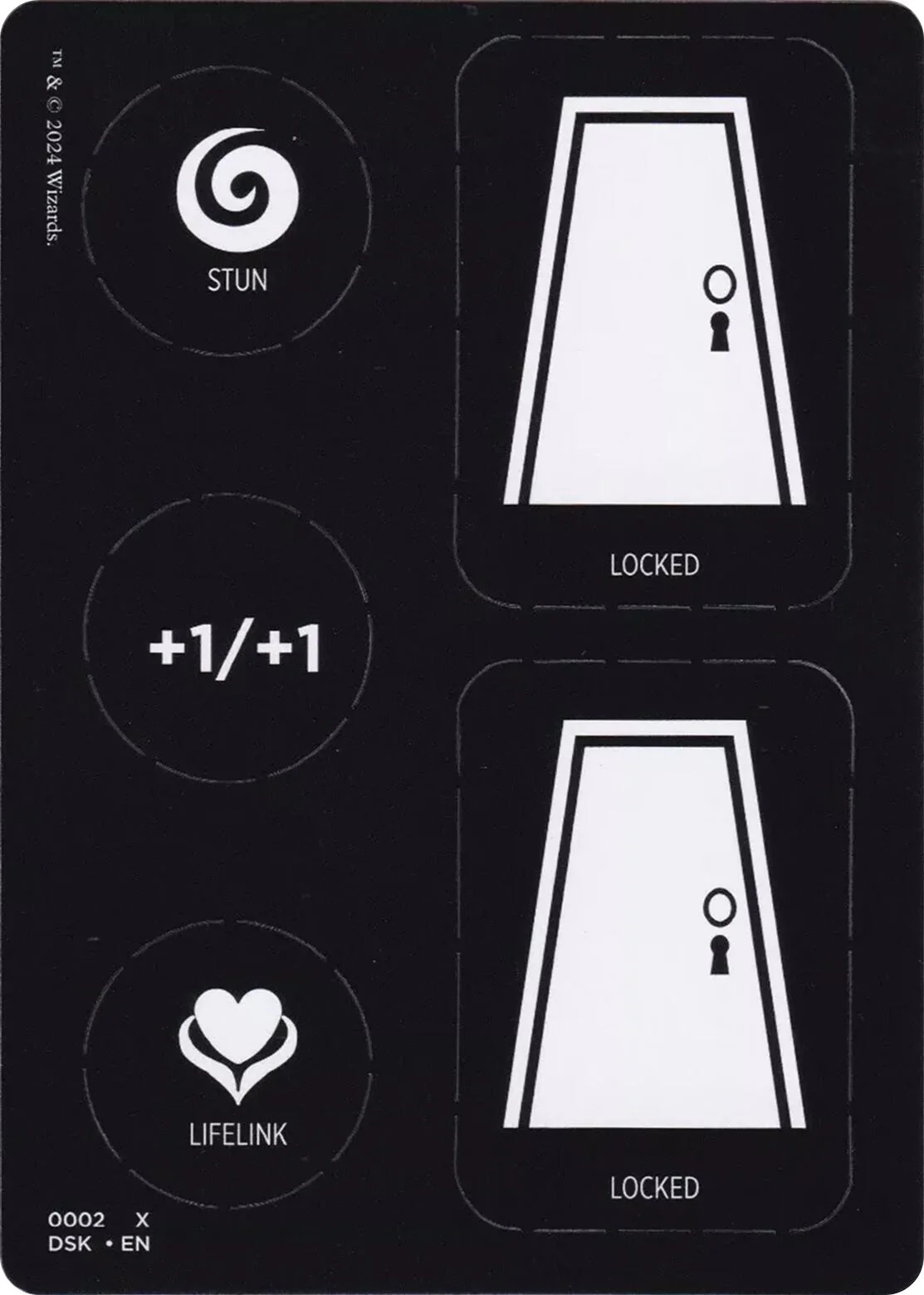 Punch Card Token (1 // 2) [Duskmourn: House of Horror Tokens] - Image 2