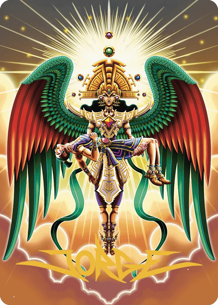 Resplendent Angel Art Card (59/81) (Gold-Stamped Signature) [The Lost Caverns of Ixalan Art Series] - Image 2