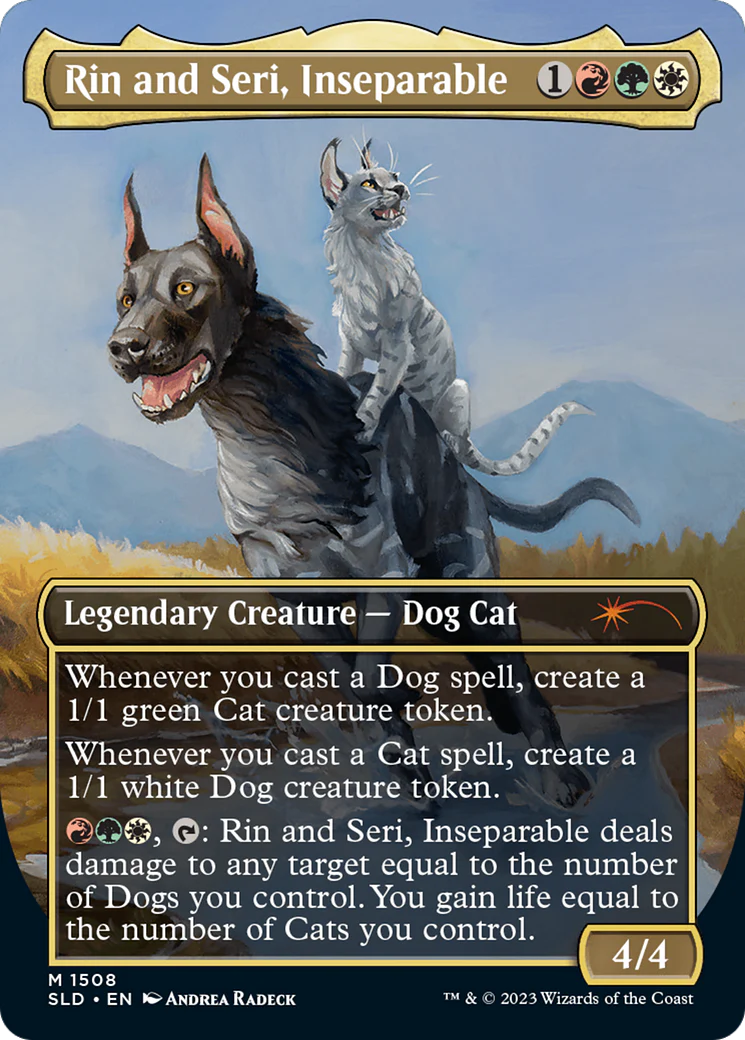 Rin and Seri, Inseparable (1508) // Rin and Seri, Inseparable [Secret Lair Commander Deck: Raining Cats and Dogs] - Image 2