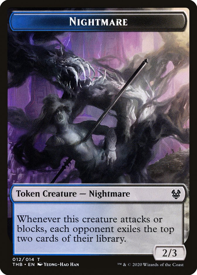 Satyr // Nightmare Double-Sided Token [Theros Beyond Death Tokens] - Image 2