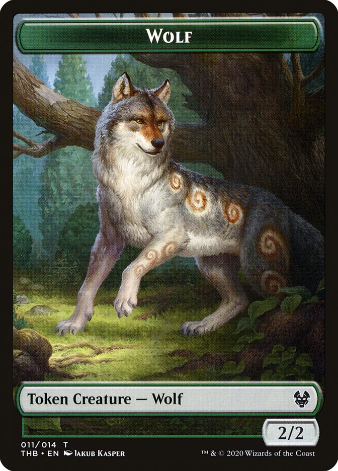 Satyr // Wolf Double-Sided Token [Theros Beyond Death Tokens] - Image 2