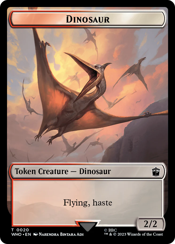 Soldier // Dinosaur Double-Sided Token [Doctor Who Tokens] - Image 2