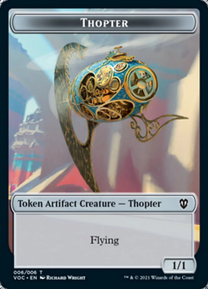 Spirit (003) // Thopter Double-Sided Token [Innistrad: Crimson Vow Commander Tokens] - Image 2