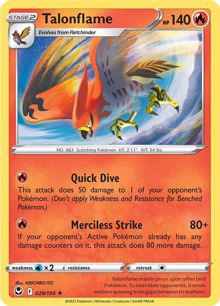 Talonflame (029/195) [Sword & Shield: Silver Tempest] - Image 2