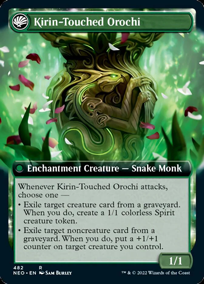 Teachings of the Kirin // Kirin-Touched Orochi (Extended Art) [Kamigawa: Neon Dynasty] - Image 2