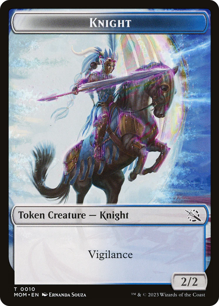 Thopter // Knight (10) Double-Sided Token [March of the Machine Tokens] - Image 2