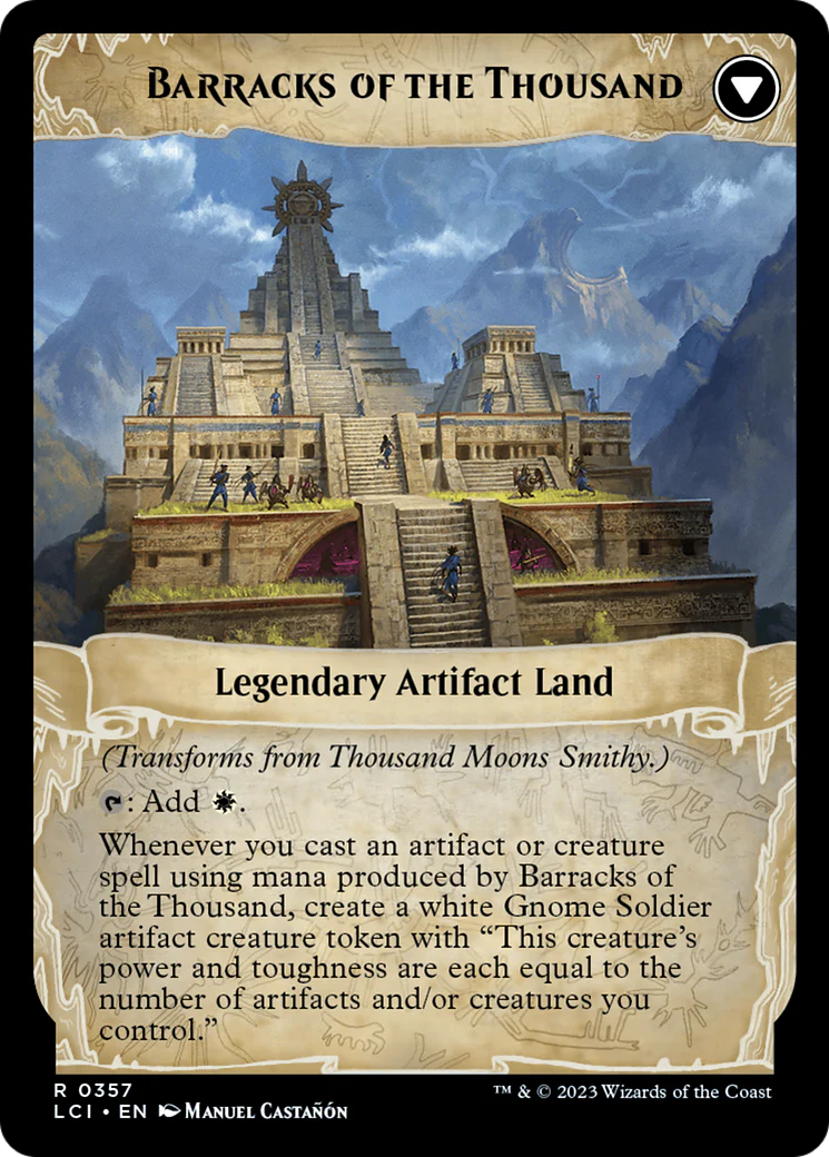 Thousand Moons Smithy (Extended Art) // Barracks of the Thousand [The Lost Caverns of Ixalan] - Image 2