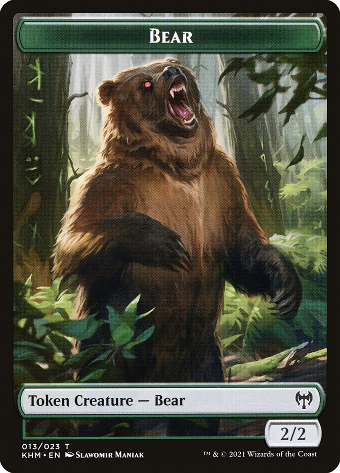 Treasure // Bear Double-Sided Token [Kaldheim Tokens] - Image 2