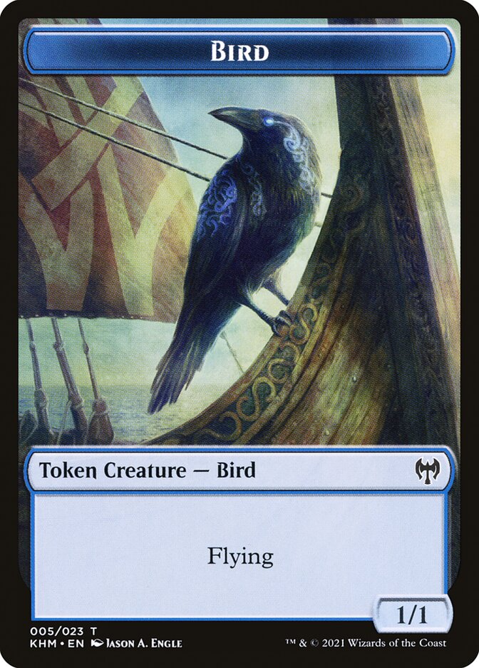 Treasure // Bird Double-Sided Token [Kaldheim Tokens] - Image 2
