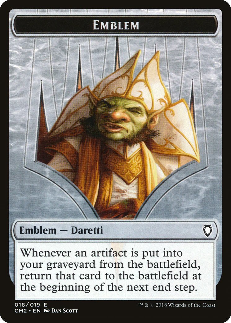 Treasure // Daretti Emblem Double-Sided Token [Secret Lair Drop Series] - Image 2