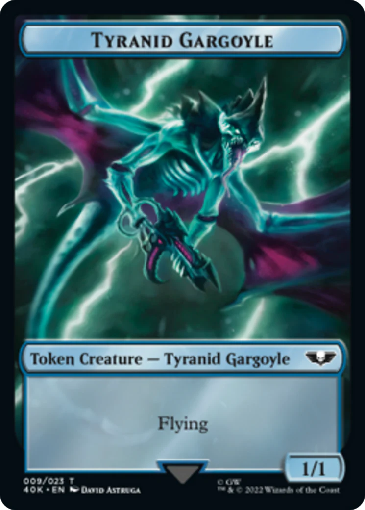 Tyranid (17) // Tyranid Gargoyle Double-Sided Token [Warhammer 40,000 Tokens] - Image 2
