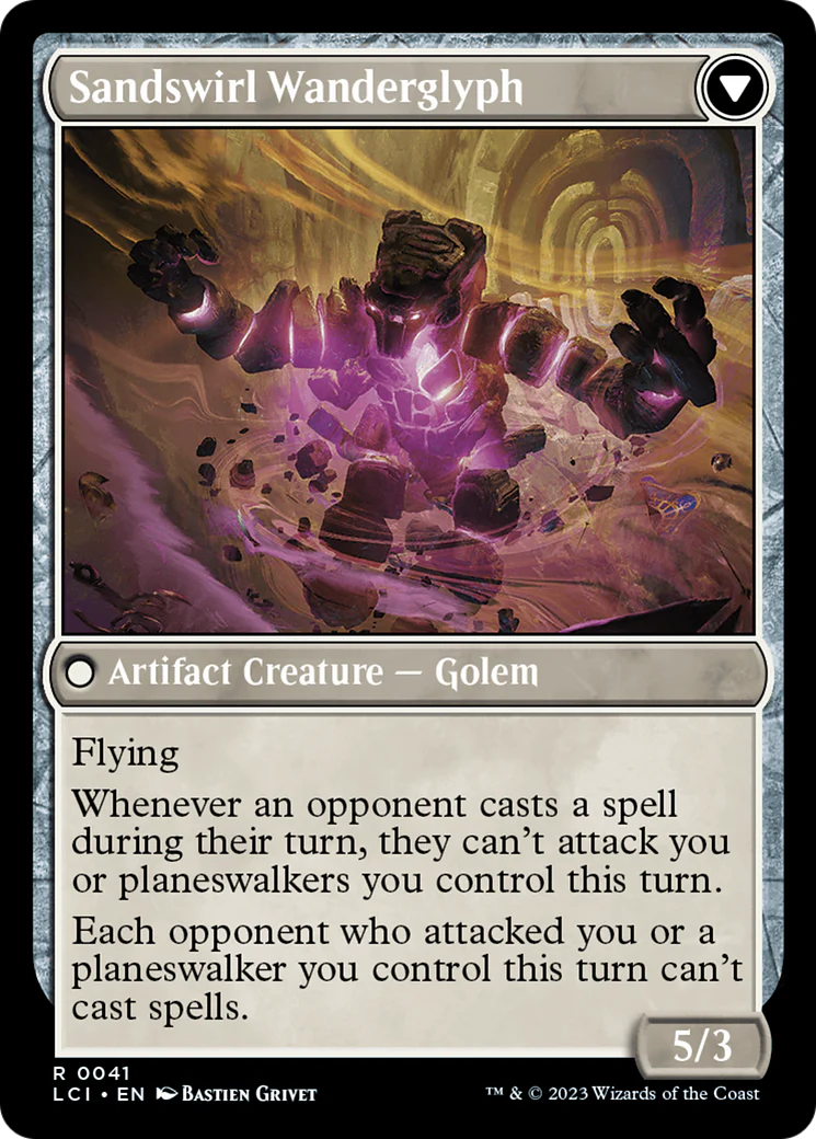 Unstable Glyphbridge // Sandswirl Wanderglyph [The Lost Caverns of Ixalan Prerelease Cards] - Image 2